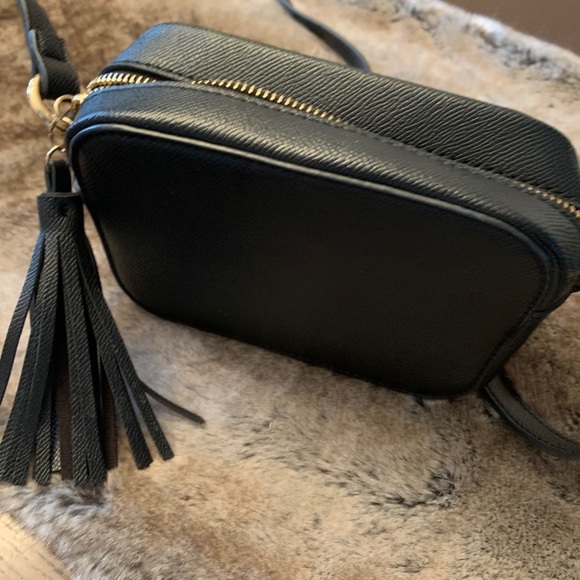Vegan Leather Black crossbody purse - Picture 2 of 3